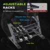 YOLEO 1100LBS Dumbbell Rack- Adjustable 3 Tier Weight Rack for Home Gym, Heavy Duty Weight Storage Organizer Dumbbell Storage Stand Holder(Rack Only) view 3