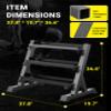 YOLEO 1100LBS Dumbbell Rack- Adjustable 3 Tier Weight Rack for Home Gym, Heavy Duty Weight Storage Organizer Dumbbell Storage Stand Holder(Rack Only) view 4