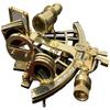 Brass Functional Sextant Maritime Ship Navigation Sailor Astrolabe Boat Compass Sextant Instrument Vintage Gift view 1