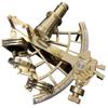 Brass Functional Sextant Maritime Ship Navigation Sailor Astrolabe Boat Compass Sextant Instrument Vintage Gift view 2