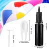 Skylety 13 Pcs Black Exercise Ball Hand Pump Set Fitness Yoga Ball Inflator Pump with 2 Pieces Plug Removers and 10 Pieces Air Plugs Pin Air Stoppers Adapter Kit view 2