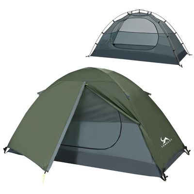 MC TOMOUNT Backpacking Tent 1 Person Waterproof Lightweight Double Layer Free-Standing Aluminum Pole for Outdoor Camping Hiking 4 Season