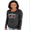 Blue 84 Women's Washington State Cougars Long Sleeve T Shirt Tri-Blend Mascot, Washington State Cougars Black, X-Large