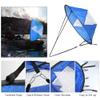 VGEBY 108 cm Kayak Boat Wind Sail, Canoes Downwind Wind Paddle Foldable Board Sail with Transparent Window and Storage Bag Sailboat Accessories Kit view 3