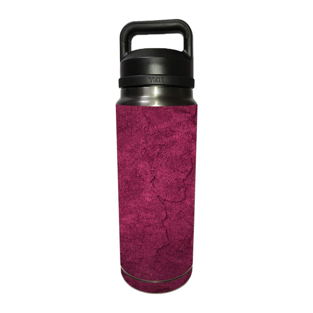 MightySkins Skin Compatible with YETI Rambler 26 OZ Bottle - Pink Gravel | Protective, Durable, and Unique Vinyl Decal wrap Cover | Easy to Apply, Remove, and Change Styles | Made in The USA