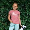 Bold Big Cousin T-Shirt for Girls Fun Family Outfits Mauve Shirt 12 Months view 3