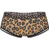 YONGHS Women's Sexy Leopard Print Underwear Hipster Panties High Waist Running Yoga Booty Shorts Activewear Leopard M view 1