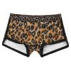 YONGHS Women's Sexy Leopard Print Underwear Hipster Panties High Waist Running Yoga Booty Shorts Activewear Leopard M view 3