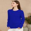 SANGTREE Women's Sweaters Soft Knit Long Sleeve Crew Neck Pullover Sweater for WomenRoyal Blue,Large view 2