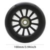 100mm Pro Kick Scooter Wheels Replacement Pair-Plastic Core 100mm Scooter Wheels for Razor Fuzion Scooters (2) view 2