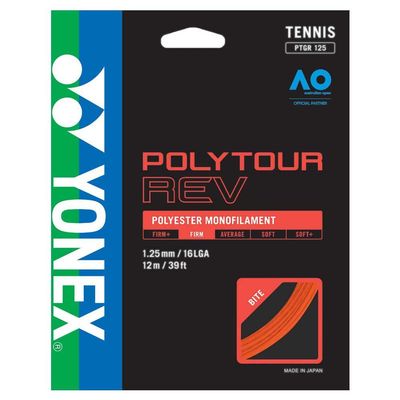 Yonex Polytour Rev 1.25mm 12m Pack Tennis String Orange