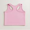 Kurve Premium Girls Seamless Supersoft Wide Strap Comfortable Racerback Tank (Made with Love in The USA), Pink, Age 7-12 view 4