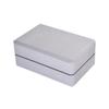 Hugger Mugger 4" Foam Yoga Block - Gray - strong and stable, beveled edges for comfort, most favored block size, helps with alignment and support in many poses view 2