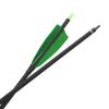 ZSHJGJR 30 Inch Archery Carbon Arrows 500 Spine Practice Hunting Arrows with Removable Tips Arrow Quiver for Compound Recurve Bow Longbow 12Pcs (12pcs Transparent + Quiver) view 4
