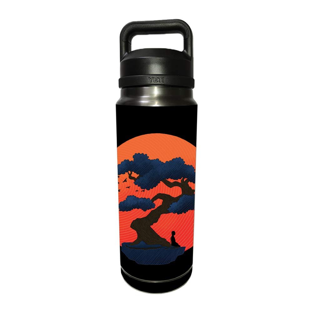 MightySkins Skin Compatible with YETI Rambler 26 OZ Bottle - Meditation | Protective, Durable, and Unique Vinyl Decal wrap Cover | Easy to Apply, Remove, and Change Styles | Made in The USA