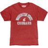 Blue 84 Men's Washington State Cougars T Shirt Heathered Team Color, Washington State Cougars Heather Cardinal, Large view 3