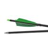 ZSHJGJR 30 Inch Archery Carbon Arrows 500 Spine Practice Hunting Arrows with Removable Tips Arrow Quiver for Compound Recurve Bow Longbow 12Pcs (12pcs Non-Transparent + Quiver) view 3