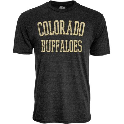 Blue 84 Men's Colorado Buffaloes T Shirt Tri-Blend Team Color, Colorado Buffaloes Black, Large