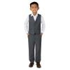 Spring Notion Big Boys' 2-Piece Vest Suit Set Charcoal-C 14 Vest and Pants view 1