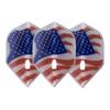 LSTYLE L1 Standard Dart Flights  PRO  USA Flag Version 1  1 Set  Pre-Molded view 1
