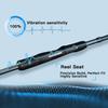 Tempo Sphera Fishing Rod, Ultra Light Fishing Spinning Rod, with Fuji Reel Seat, 30Ton Carbon Blanks Fishing Poles, Strong Sensitive Action Fishing Rods, Size 562S-ULMF, Black view 4