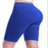 Design by Olivia Women's Basic Solid Active Yoga Biker Shorts Bright Blue S view 1