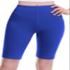 Design by Olivia Women's Basic Solid Active Yoga Biker Shorts Bright Blue S view 2