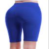 Design by Olivia Women's Basic Solid Active Yoga Biker Shorts Bright Blue S view 3
