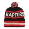 47 NBA Bering Cuffed Knit Pom Beanie Hat, Adult (Toronto Raptors Black) view 2
