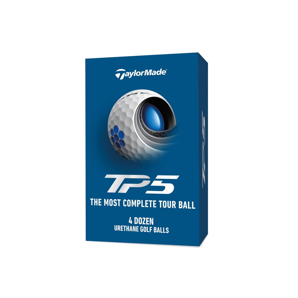 TaylorMade 2021 TP5 (3+1 Box) 4DZ Golf Ball Pack, White