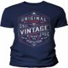 40th Birthday Gift Shirt for Men - Vintage 1986 Aged to Perfection - Gear - Navy-003-4X view 1