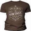 40th Birthday Gift Shirt for Men - Vintage 1986 Aged to Perfection - Gear - Brown-005-4X view 1