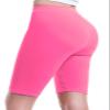 Design by Olivia Women's Basic Solid Active Yoga Biker Shorts Fuchsia S view 1