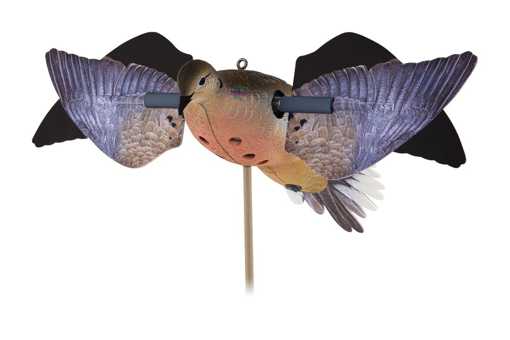 Avian-X PowerFlight Spinning Wing Dove Life-Size Motion Decoy - Durable Weather-Resistant Realistic Lifelike Hunting Decoy with Mounting Stake & Carry Bag Included