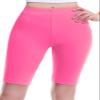 Design by Olivia Women's Basic Solid Active Yoga Biker Shorts Fuchsia M view 2