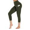 GAYHAY High Waist Yoga Pants with Pockets, Leggings for Women Tummy Control Compression Workout Leggings for Women Olive view 1