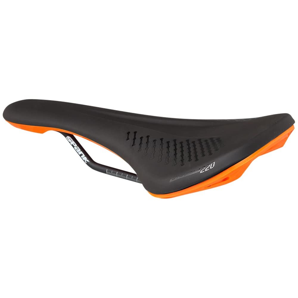Spank Oozy 220 Anatomic Trail Bicycle Saddle, Waterproof Saddle Bicycle, Universal Fit, Bicycle Seat with Ergonomic Zone Concept for Men & Women, Bike Saddle (Saddle Orange)