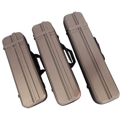 AMEYXGS Takedown Recurve Bow Case Hard Bow Carry Storage Box Arrow Holder for Archery Hunting Shooting (Brown, M:31.5"x7.9"x5.1")