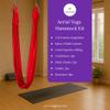 Aerial Yoga Hammock Set  Anti-Gravity Swing for Inversion, Flexibility & Strength Training (Red) view 4