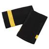 Aislor 1 Pair Captain Epaulets - 1/2/3/4 Bar - Black with Gold Stripes Black&Gold Types 3 view 3