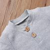 Newborn Baby Boy Girl Summer Clothes Ribbed Sleeveless Bodysuits Rompers Tops+Shorts Pants 2PCS Outfits Set Toddler Clothes (Gray Summer Clothes, 3-6 Months) view 4