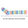 Aislor Women's Rainbow Striped Socks Knitted Stretch Knee High Stockings Long Arm Warmer Fingerless Mitten Gloves Set Pink Socks&Gloves view 4
