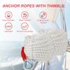 B4B BANG 4 BUCK 3/4" x100' Anchor Rope, Polypropylene Docking Dockline Boat/Sailboat/Mooring/Pull Lines with Thimble, 12592LB Breaking Strain view 3