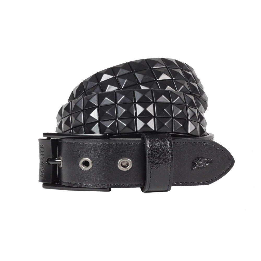 Triple S Studded Leather Belt in Matt Black size 40" - 42" Waist (XL)
