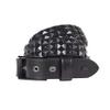 Triple S Studded Leather Belt in Matt Black size 40" - 42" Waist (XL) view 1