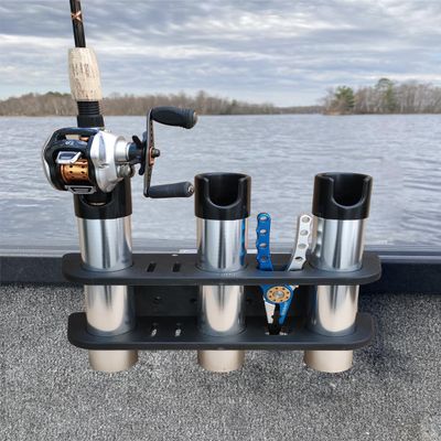 Brocraft Rod Storage for Alumacraft Boat/AlumaTrac Bracket System 3 Rods Storage