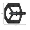 HT Components, ME03 EVO+, Platform Pedals, Body: Aluminum, Spindle: Cr-Mo, 9/16'', Stealth Black, Pair view 2