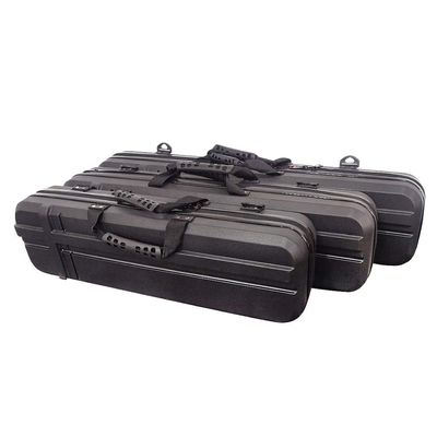 AMEYXGS Takedown Recurve Bow Case Hard Bow Carry Storage Box Arrow Holder for Archery Hunting Shooting (Black, S: 27.5"x7.9"x5.1")