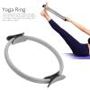 Yoga Ring, Pilates Circle for Home Gym Exercises Strengthens Core Muscles Fitness Ring for All Levels and Sit Stand Lie Positions(Grey) view 3