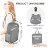 BEMYGREENBAG 35L Foldable Waterproof Backpack For Outdoor Sports With Inside Wet Clothes Compartment Packable For Multiple Uses Ultra Lightweight Ideal For Hiking Men And Women Travel(Grey) view 2
